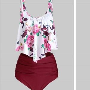 High Waisted Tankini Set